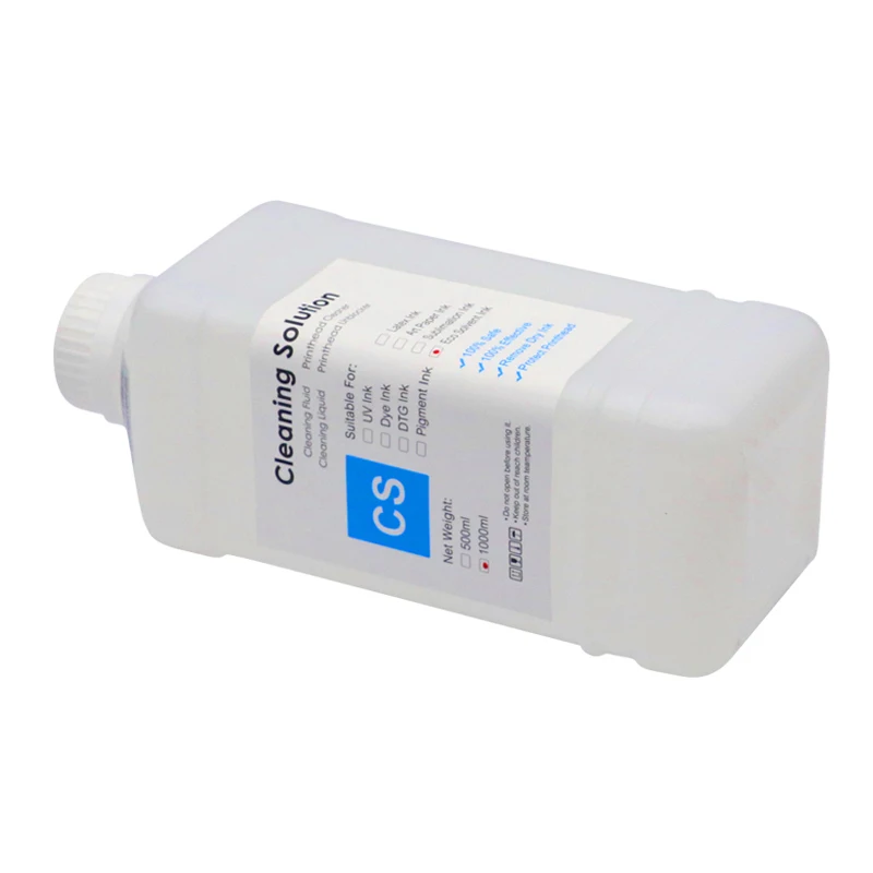 1000ML Eco-Solvent Ink Cleaning Solution For Epson/Roland/Mimaki/Mutoh 1390 L1800 DX5 DX7 TX800 XP600 5113 4720 I3200 Printhead