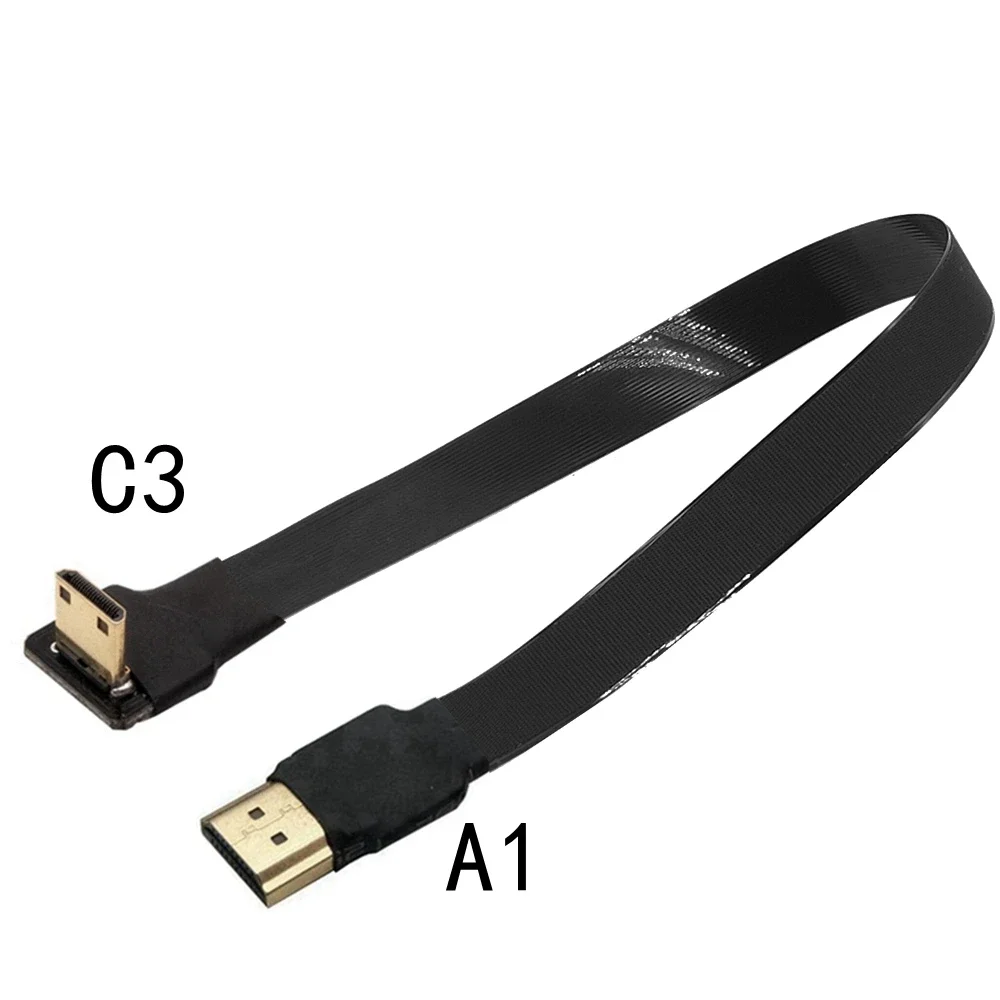 Ultra thin FPC flexible cable UAV aerial photo transmission FPV MINI HDMI mother head to HDMI high-definition cable 5cm-100cm