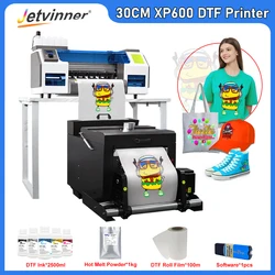 DTF Printer For Epson Dual XP600 Print Heads Transfer Film Printer A3 T shirt Printing Machine For all Textile 30cm DTF Printer