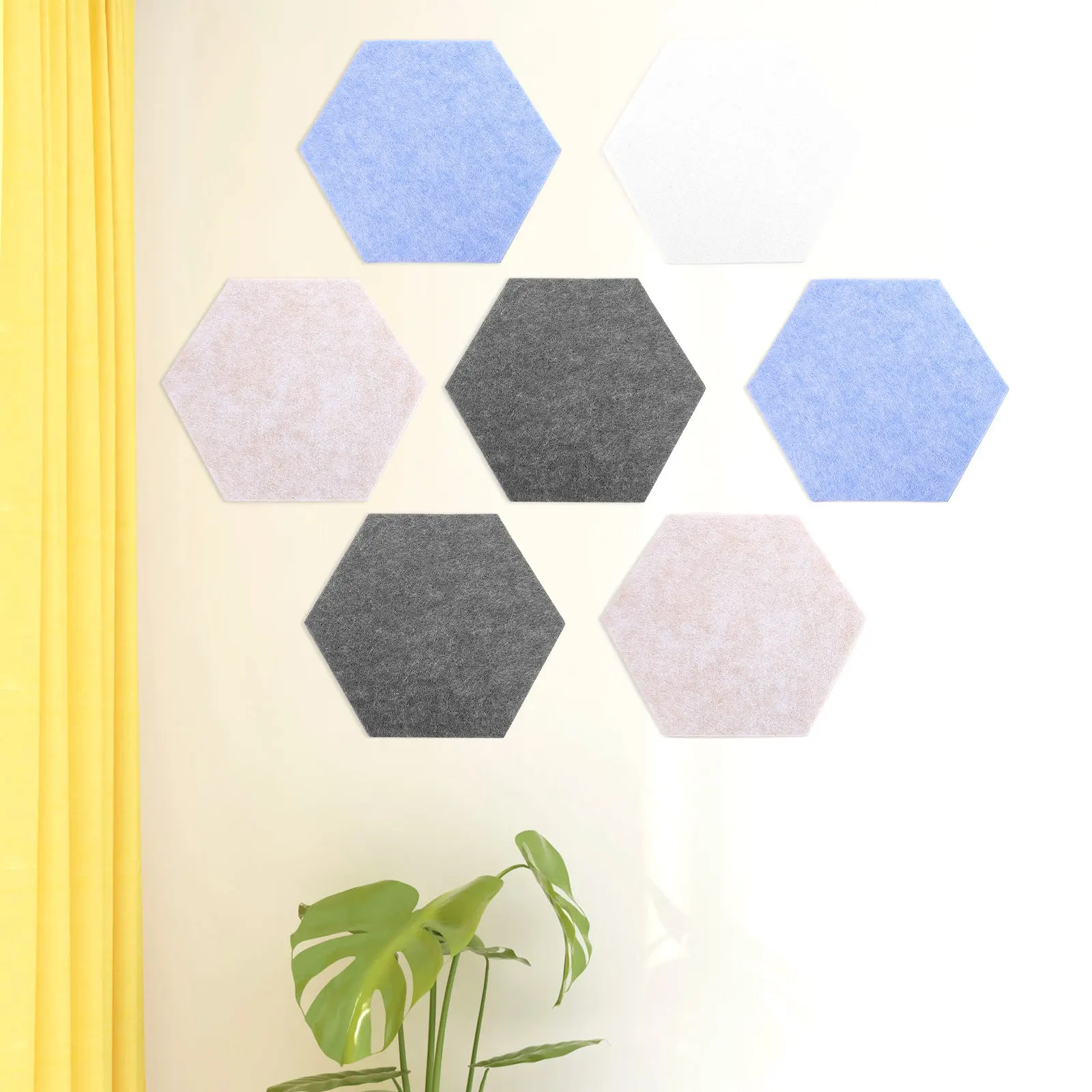 8pcs-hexagon-felt-bulletin-boards-wear-resistant-self-adhesive-wall-stickers-memo-tiles-pin-board-for-bedroom-office
