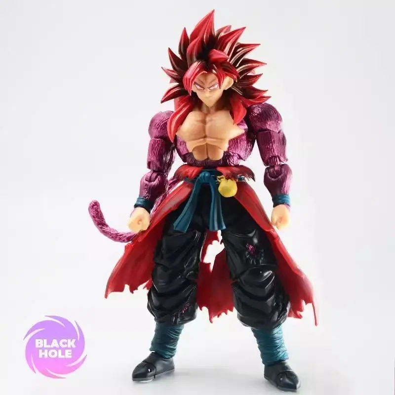 En Stock trou noir Dragon Ball Super Saiyan 4 Ssj 4 Son Goku Time Jumper Anime Figurine modèle jouets cadeaux