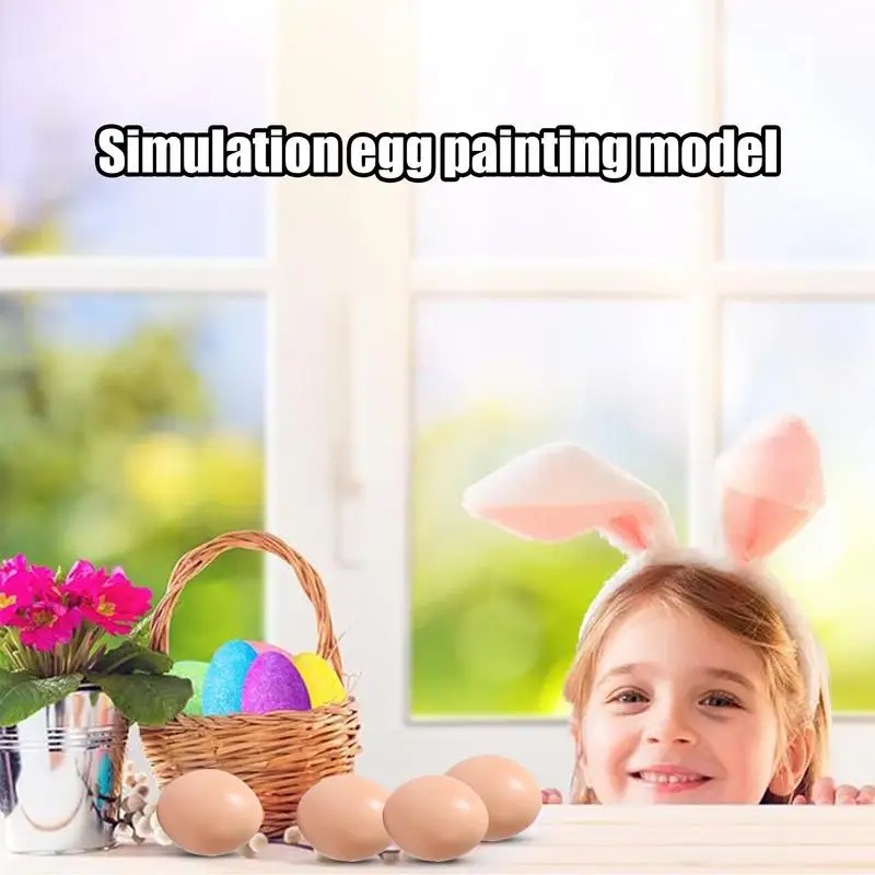 نماذج البيض الزخرفية مجموعة نماذج البيض الصغيرة 10x سلة عيد الفصح الحشو محاكاة تلوين اللعب للرسم تزيين صياغة
