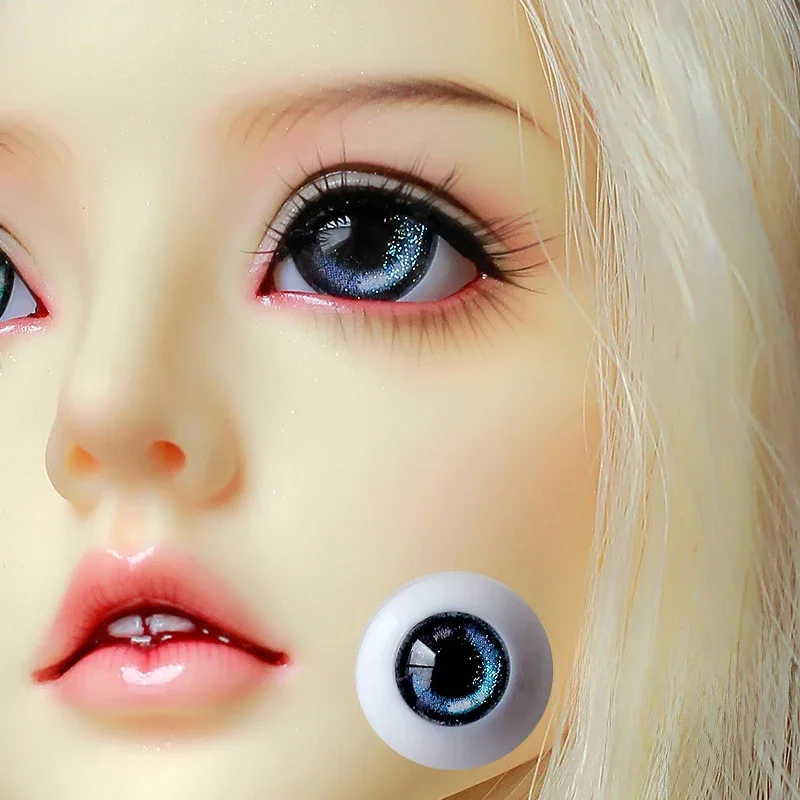 10/6-16/9mm BJD Cartoon Doll Colore Bulbo oculare Accessorio FAI DA TE Argilla Polimerica Animazione Personaggio Che Fanno Materiali Bulbo oculare semicircolare