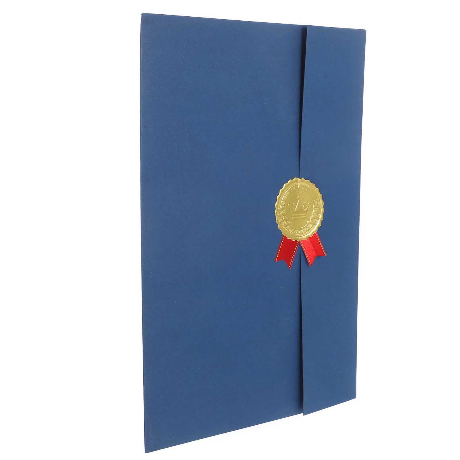 

Tri Fold Certificate Holders Elegant Graduation Diploma Covers Document Folders Award Certificate Protection Gold Foil Stickers