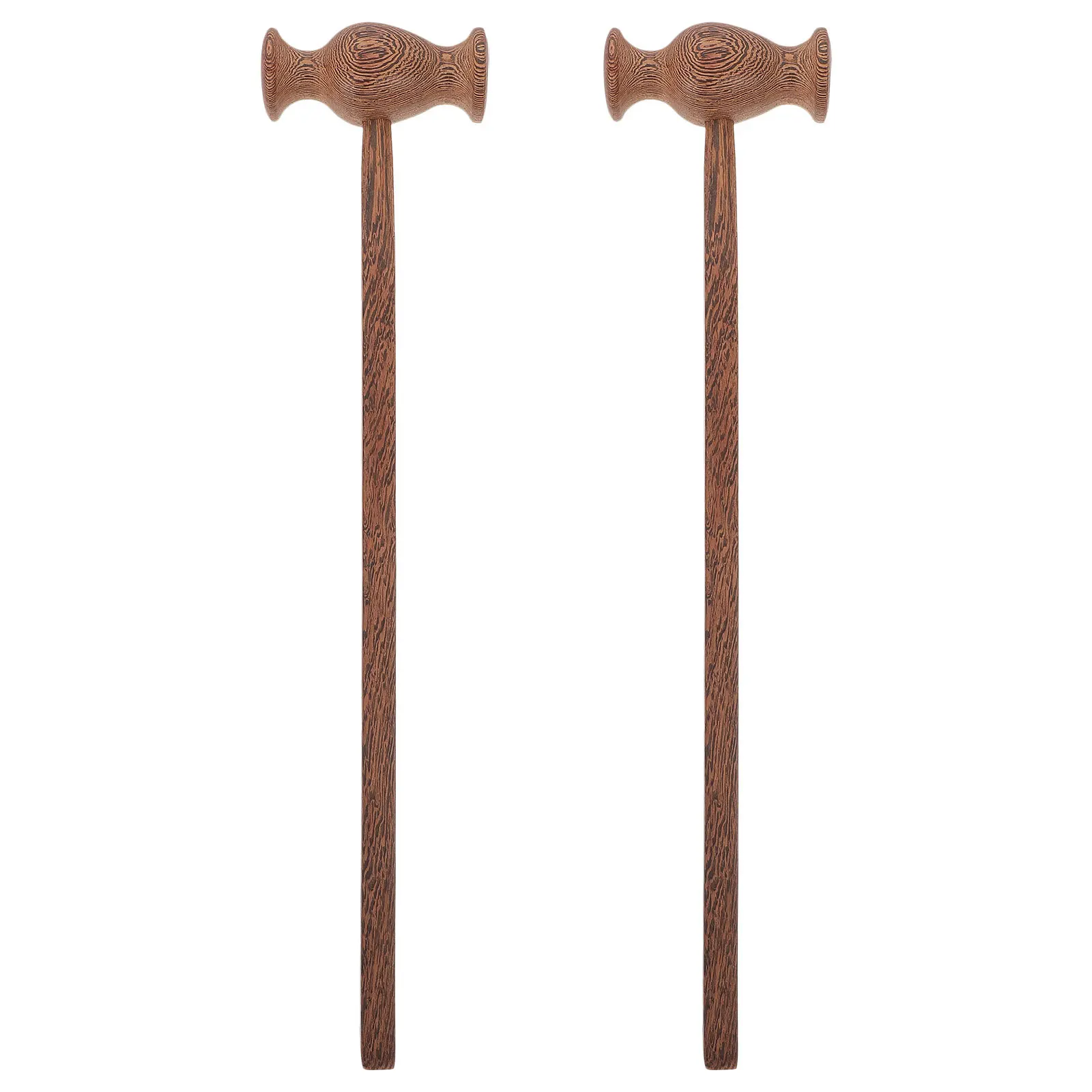 

2pcs Chicken Wing Wood Massage Hammer Full Body Manual Massager Tool For Back Neck Shoulder Foot Pain Relief Portable Wooden