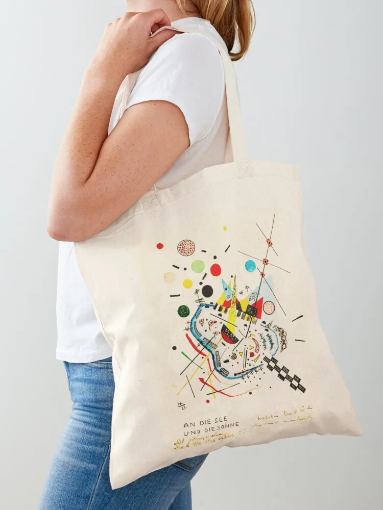 

Wassily Kandinsky An die See und an die Sonne (to The Sea and The Sun) Tote Bag Women's bags tote bag men shopping cart bags