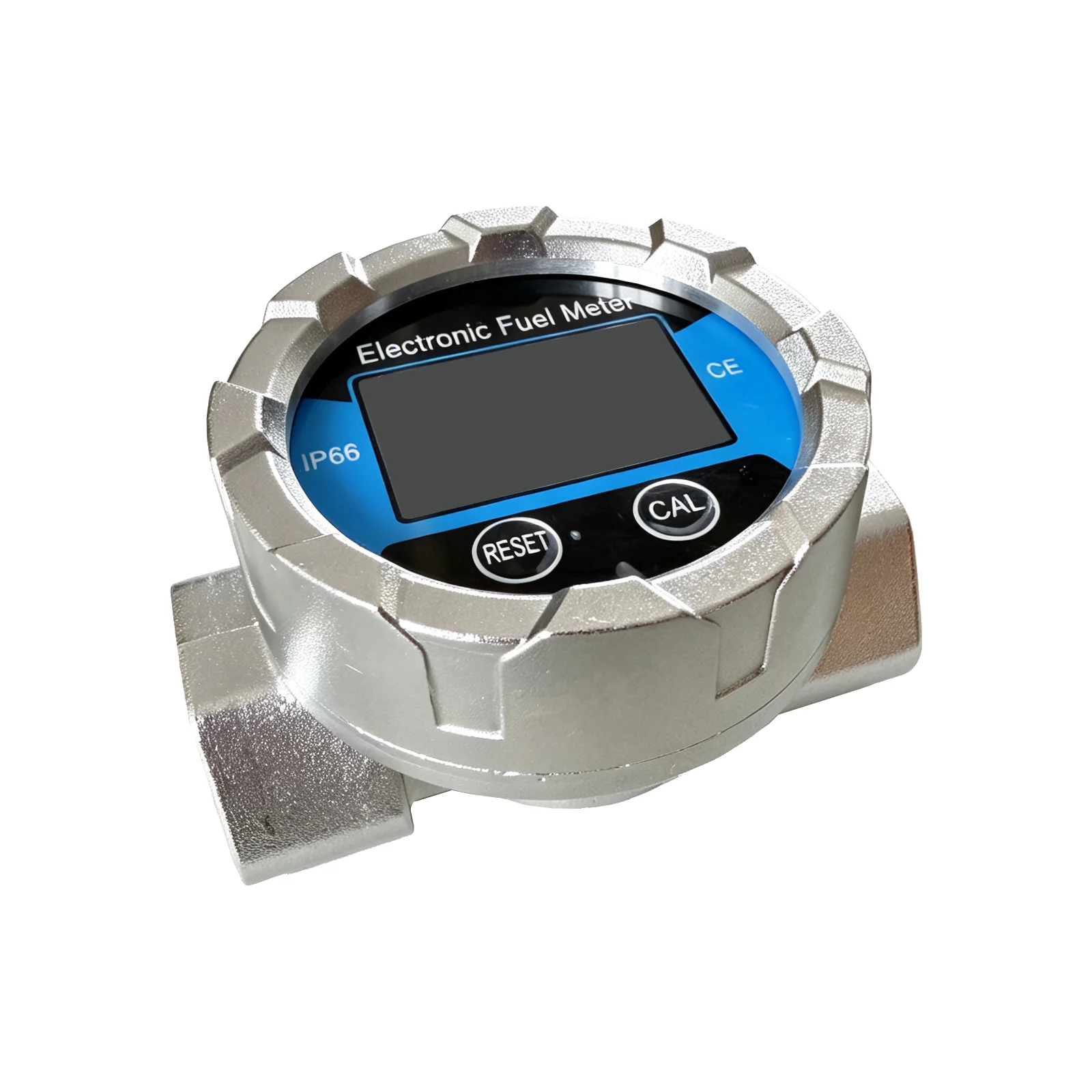 Blue Electronic Turbine Flow Meter DN20 DN25, Aluminum Alloy Stainless Steel Waterproof High‑Precision Digital Liquid