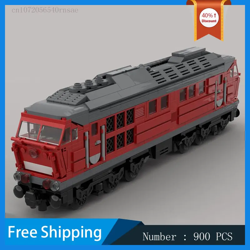 MOC Building Blocks Train DIY Bricks Transportation Creative Assembly Toys Christmas Present Birthday Gift Film Series