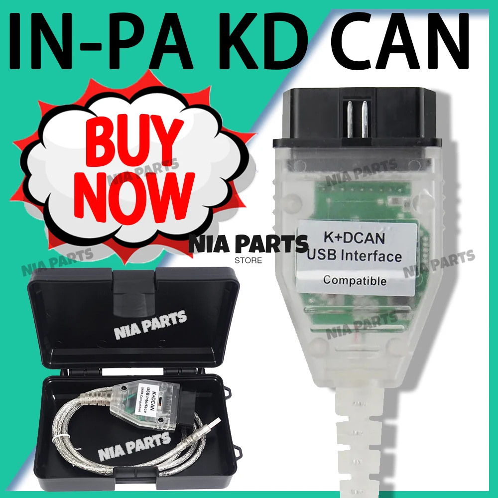 IN-PA USB interface K D CAN B-MW FTDI Chip obd2 scanner inspection tools KDCAN diagnostics for cars tools b-mw FTDI Chip cable