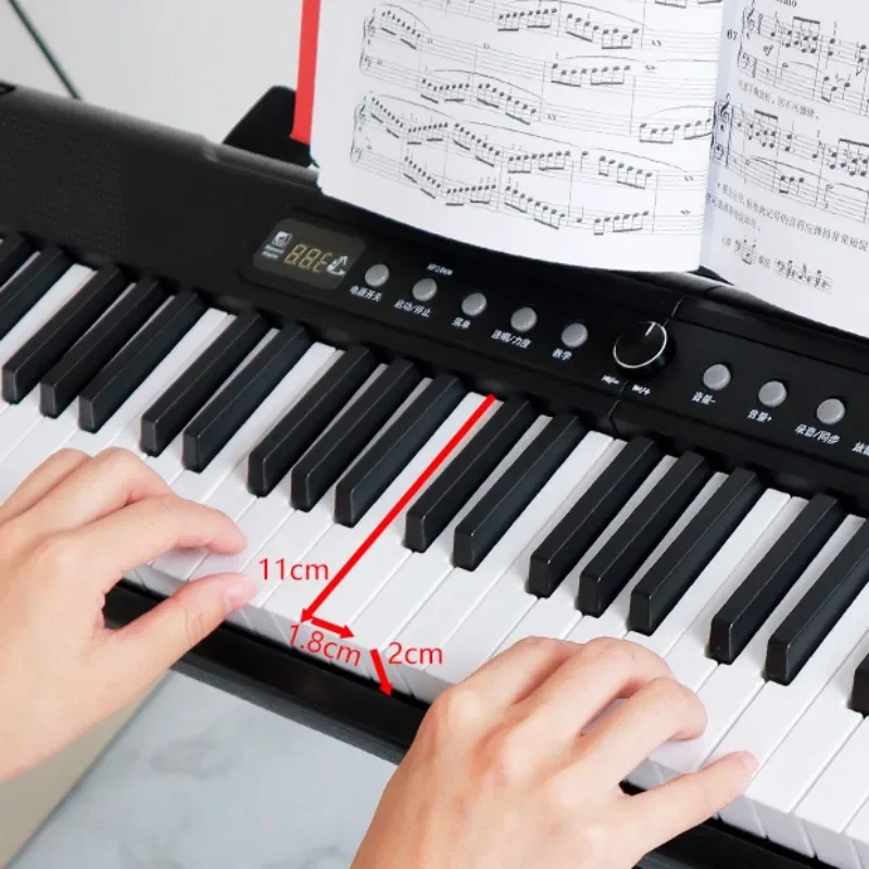 Portable Electronic Piano Musical Keyboard 88 Keys Professional Beginner Adults Children Electric Organ Electronic Instrument