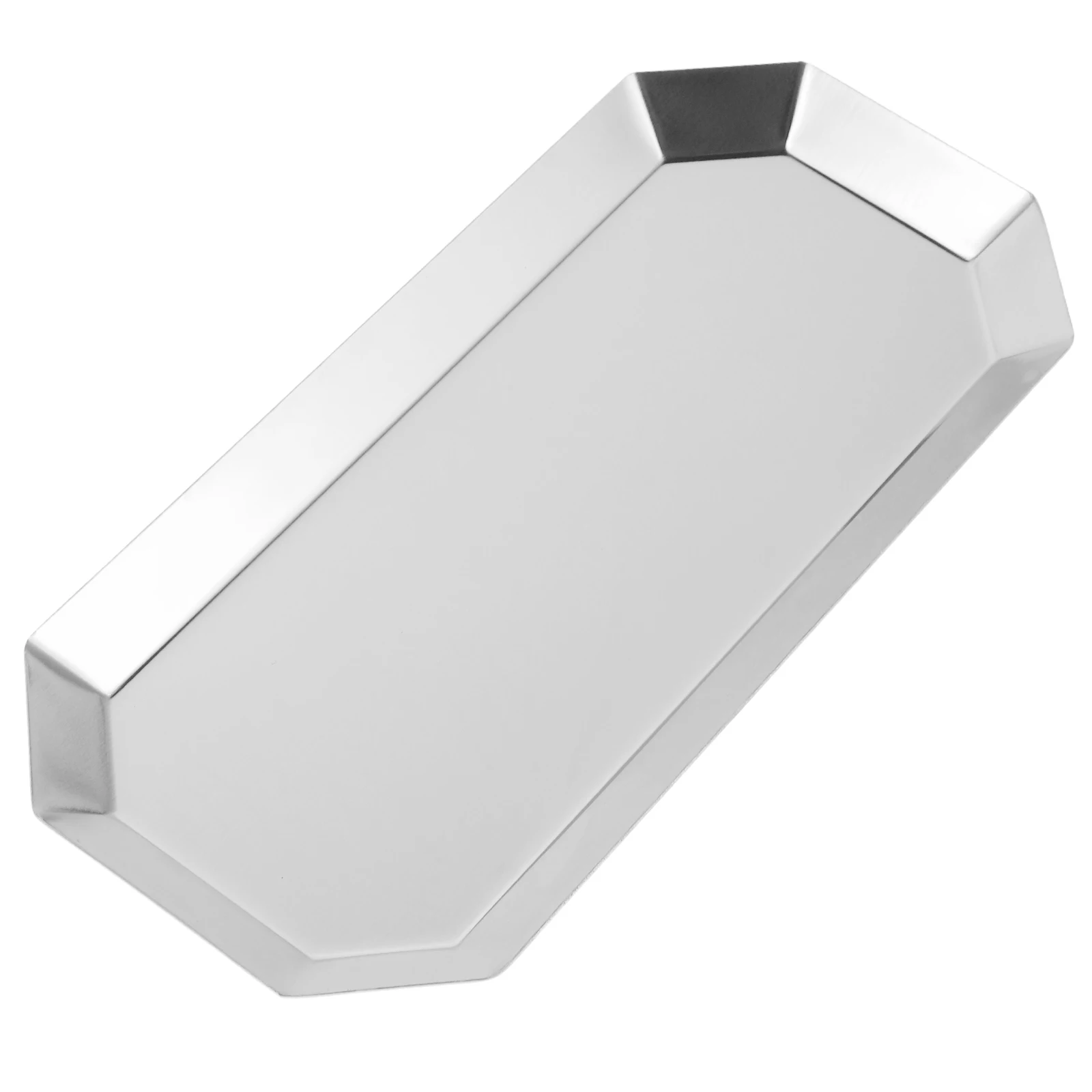 

Thickened Stainless Steel Jewelry Elegant Vanity Organizer Bathroom Accessories Dish Durable Octagon Serving Platter