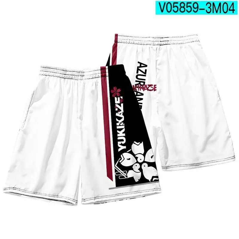 2026 جديد Azur Lane IJN Ayanami أنيمي مطبوعة السراويل الرياضية رجل الصيف سراويل نسائية التجفيف السريع تنفس الشاطئ رياضة السراويل #3