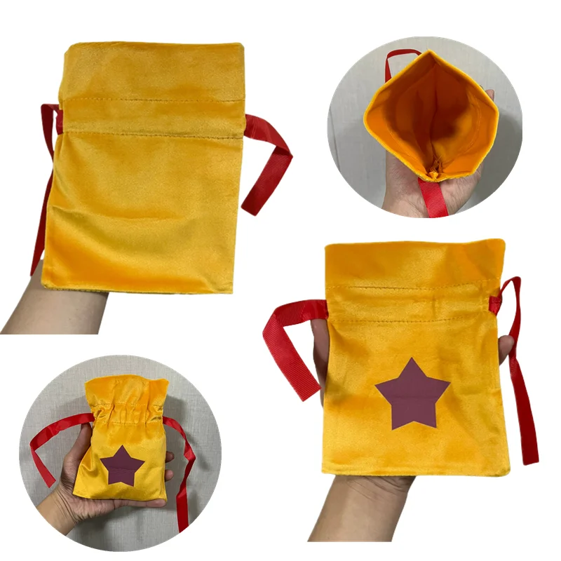 14×18cm Animal Crossing New Horizons Drawstring Bell Bag Coin Purse Cosplay Game Props Mini Wallet Gift