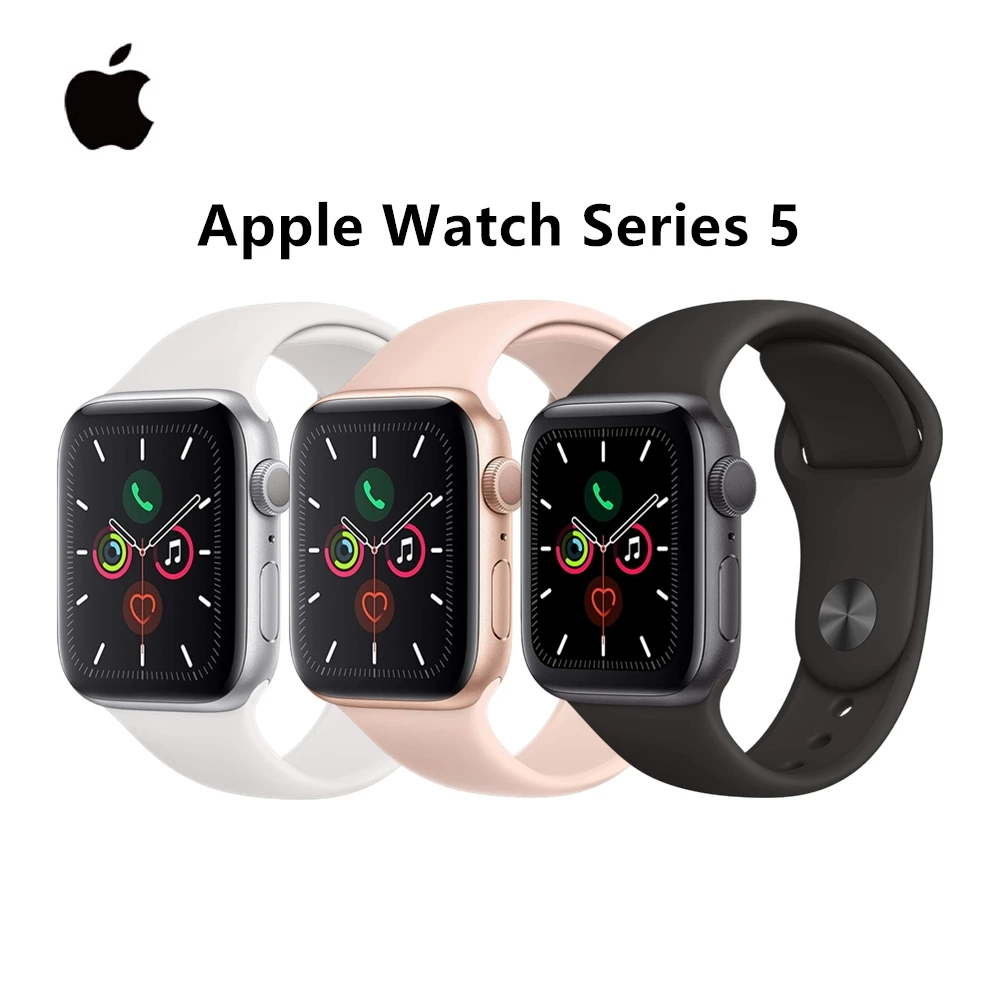 Apple Watch Series 5 Смарт-часы 40 мм/44 мм GPS алюминий с спортивным ремешком (обновленный)
