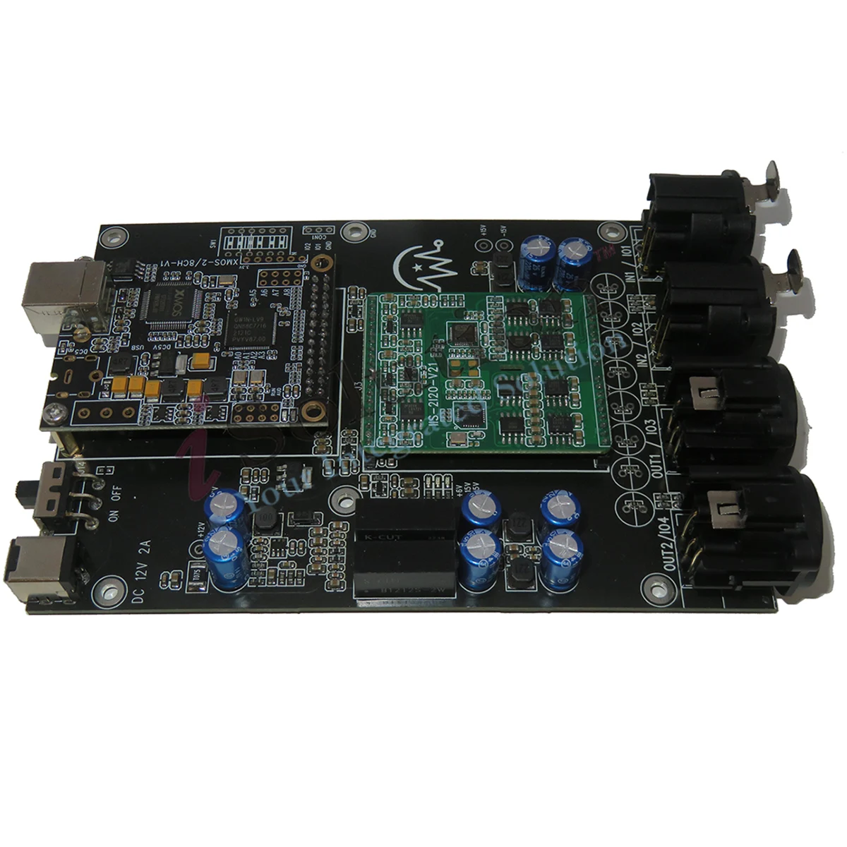 XMOS USB ASIO 2-Channel Sound Card ES9018 DAC +ES9822 ADC In Out Recording Playback