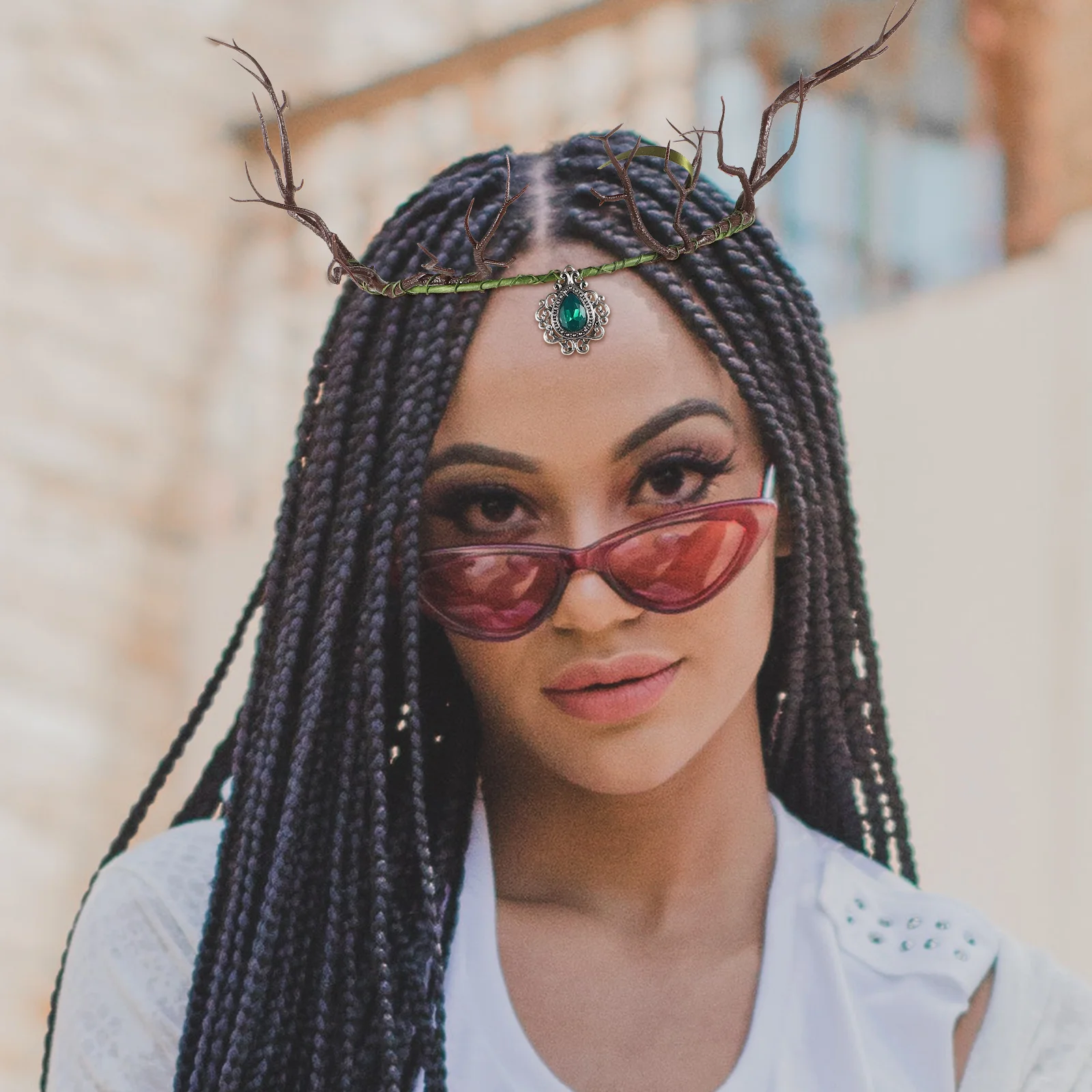 

Fairy Crown Headbands Plastic Branches Decoration Halloween Cosplay Wedding Bridal Hair Jewelry Exotic Headpiece Elf Crowns