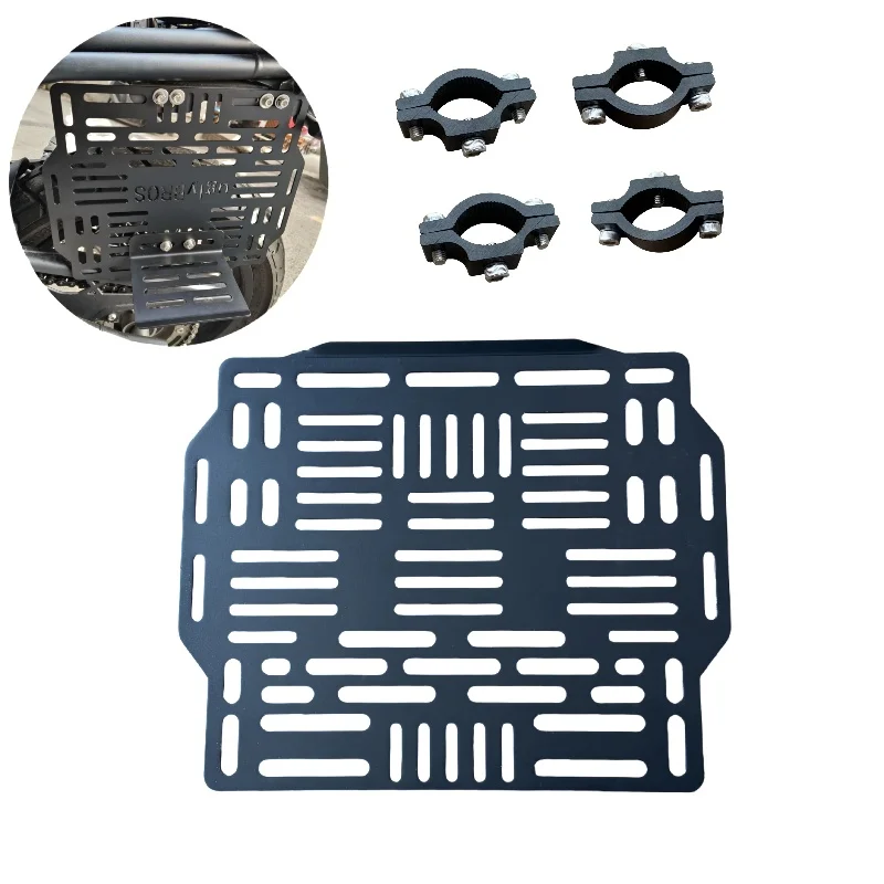 

Retro motorcycle modification pack mounting bracket Off-road rally Motorcycles tactical bags side packs oil drum Luggage rack