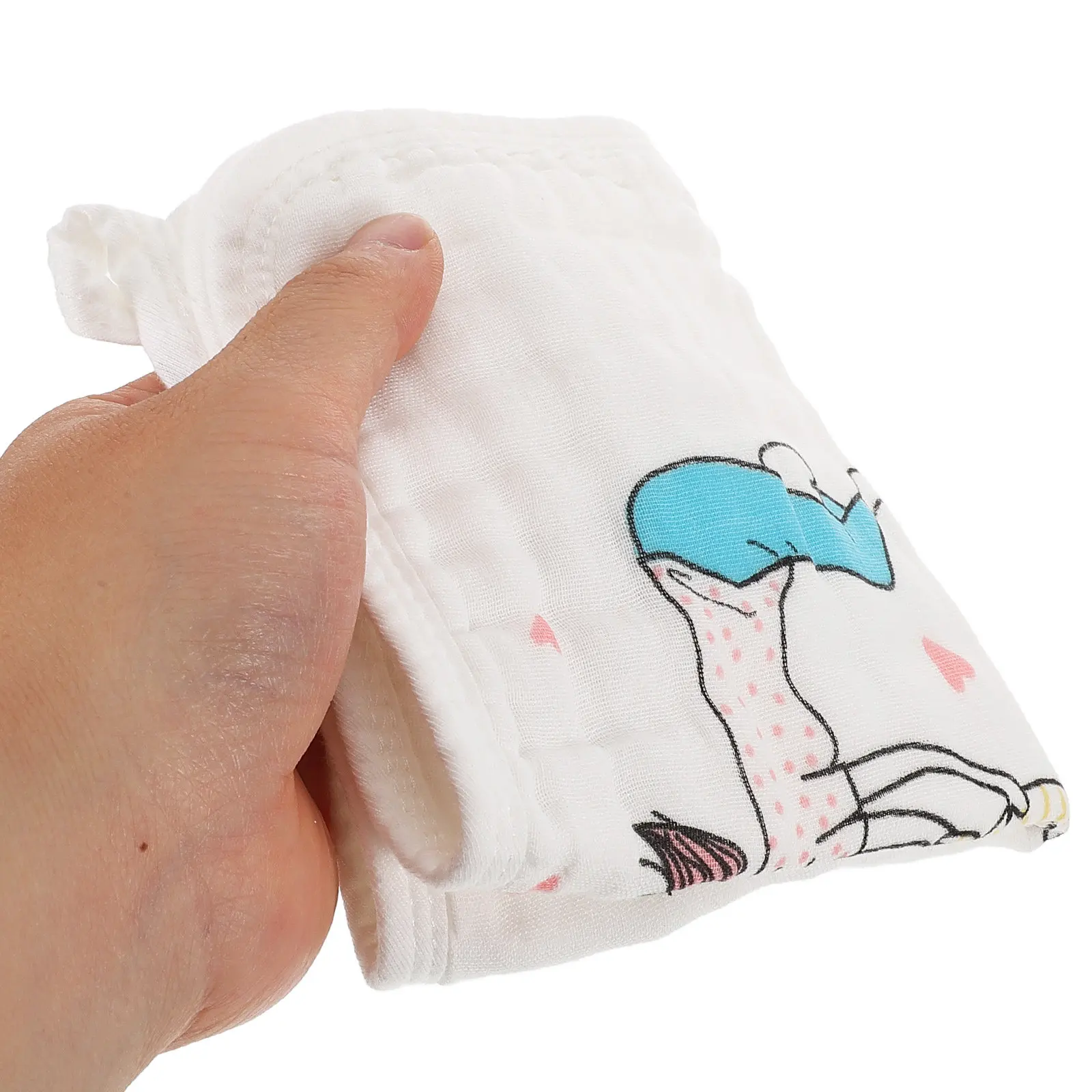 

Набор из 3 квадратных хлопковых полотенец-слюнявчиков для младенцев: мягкие, изысканные, легко чистятся, можно стирать в машине, отличный подарок для новорожденных