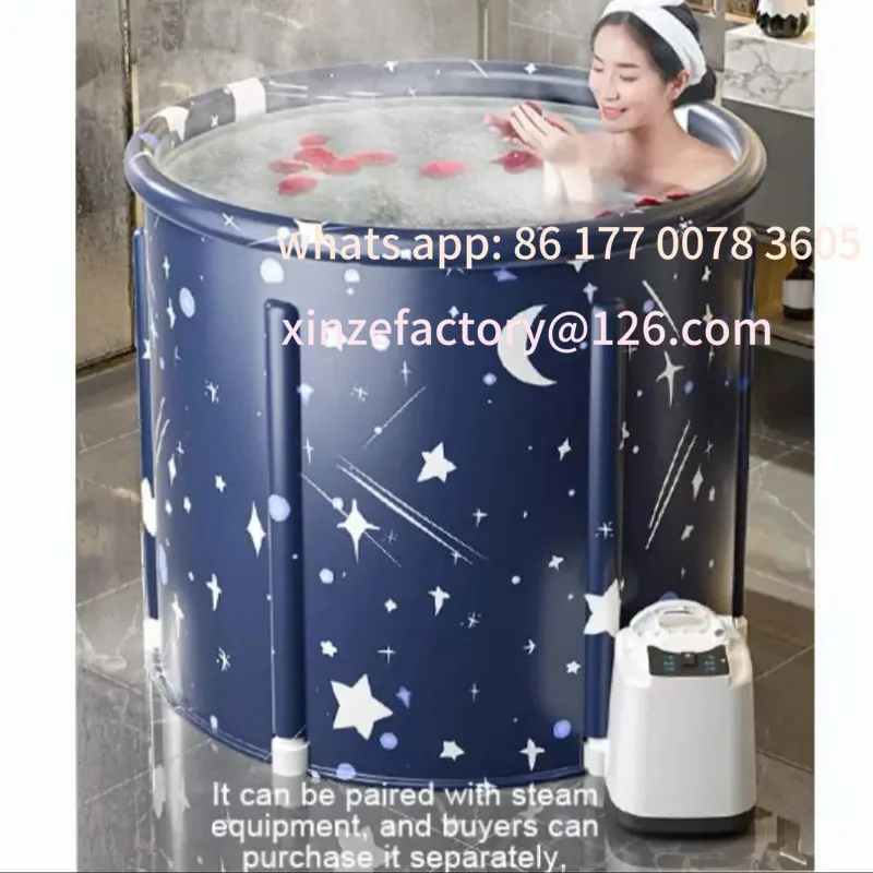 

Customizable Foldable Bath Bucket PVC Material Hot Bath Ice Bath Ice Therapy Sauna Adult bathtub Bathtubs for Large Family Pool