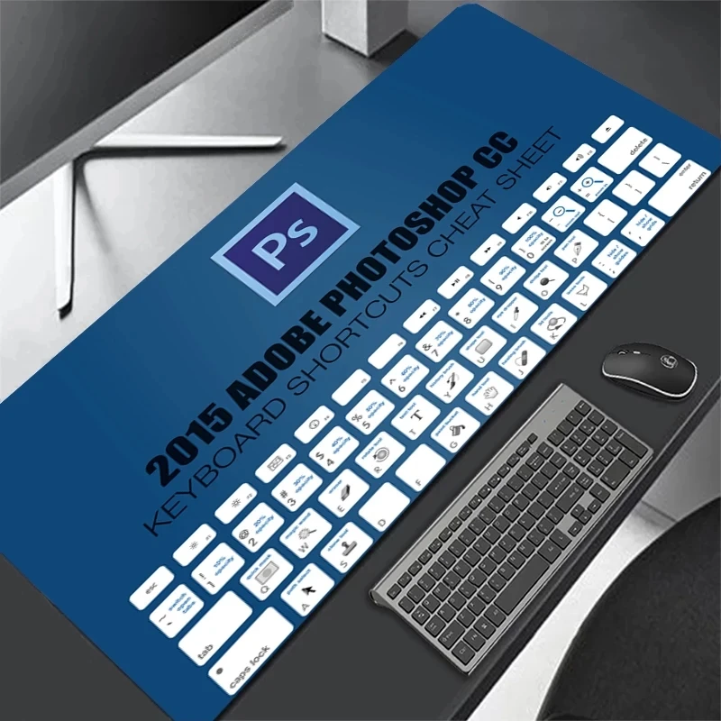 Keyboard Shortcuts Cheat Sheet Large Mouse Pad 900x400mm Keyboard Mat Table Mat Office Pads Waterproof Pc Gamer Desktop Mousepa