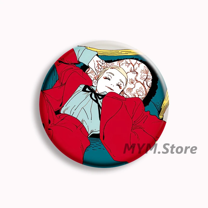 إيما مانغا الحجاب أنيمي لينة زر دبوس الكرتون بروش شارة حقيبة الملحقات ديكور المشجعين جمع الهدايا