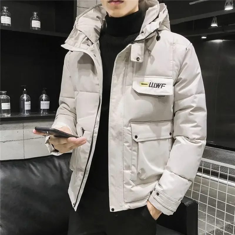 ​Trendy Men's Winter Military Cotton Coat Thickened Loose Korean Style Student Jacket​