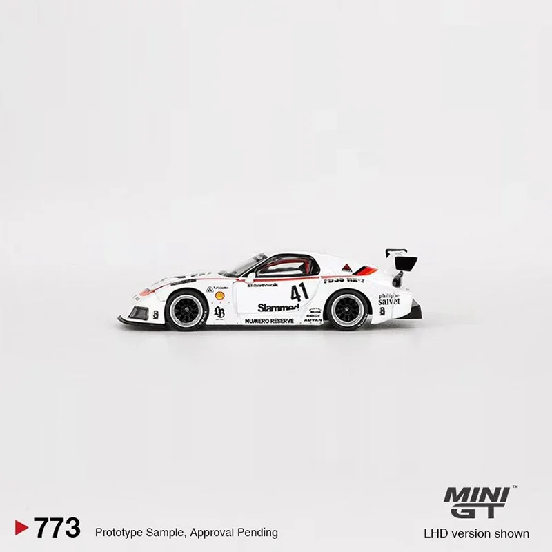 Minigt 1:64 modèle voiture RX-7 LB-Super Silhouette #41 Numero Resplugin alliage moulé sous pression véhicule #773