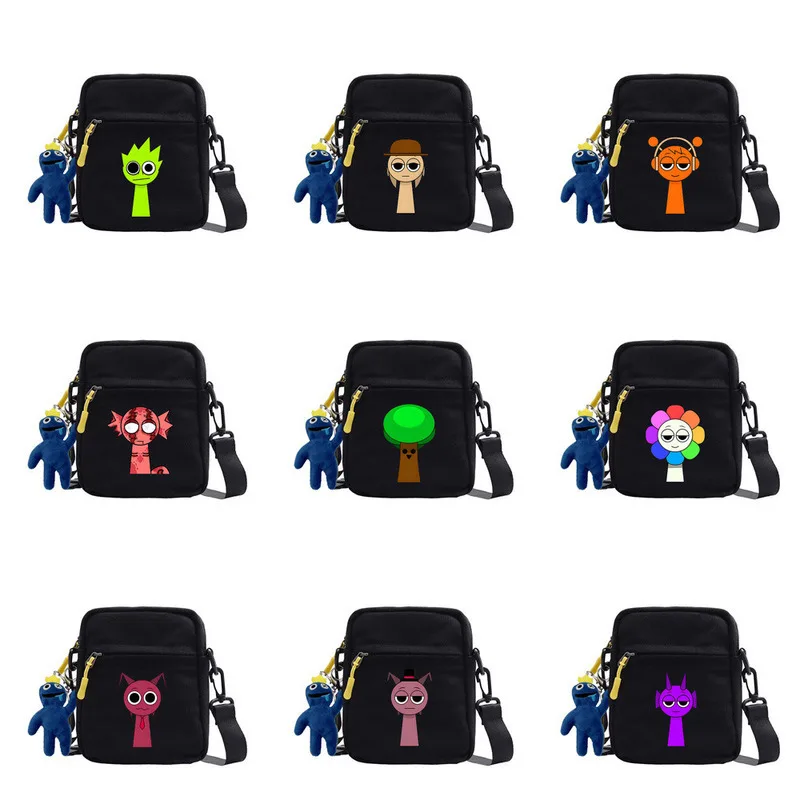 

Sprunki Music Bag Game Peripheral Sprunki Shoulder Crossbody Small Square Bag Sprunki Incredibox Pack For Kids Shoulderbag