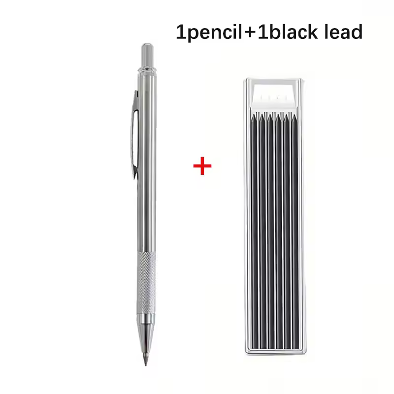 2.8mm Solid Woodworking Automatic Pencil Set with 2B Multicolor Lead Core Deep Hole Marking Architectural Design Marking Pen - Image 8