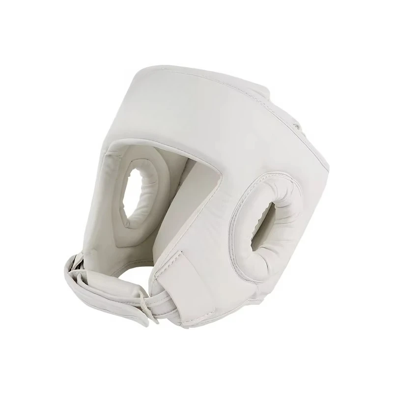 

High-quality professional karate helmet, leather training