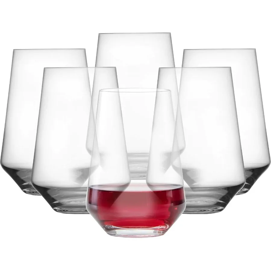 

Набор из 6 стекол бордо из чистого стеблей для сервировки красного вина в столовых и собрании на открытом воздухе, можно мыть в посудомоечной машине, изготовленный в машине Tr