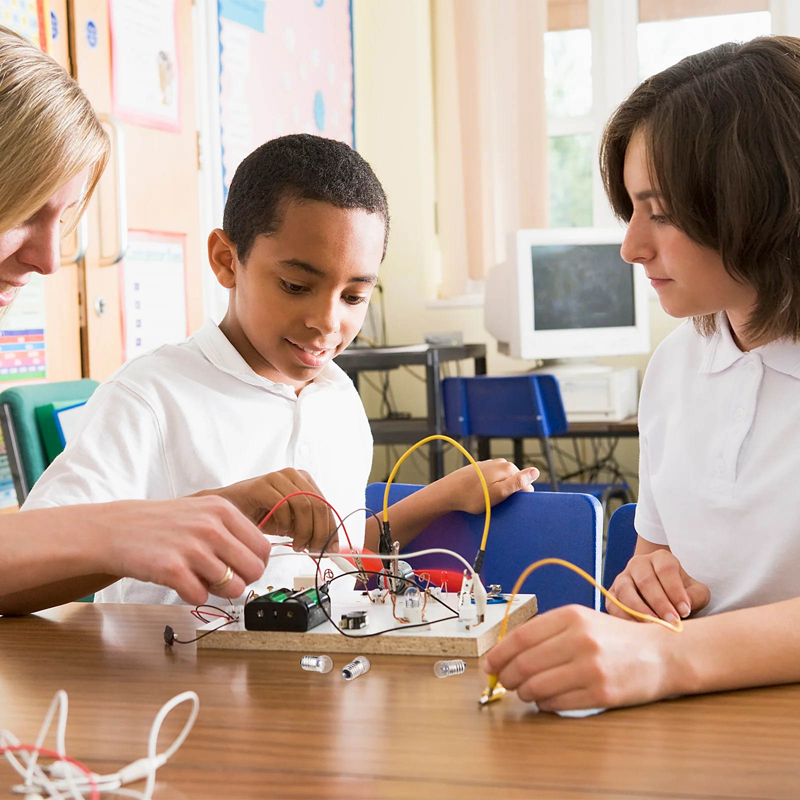 

10Pcs Mini Small Light Bulbs Round Bulbs Electrical Circuit Kits Science Experiments School Lab Teaching Supplies Physics