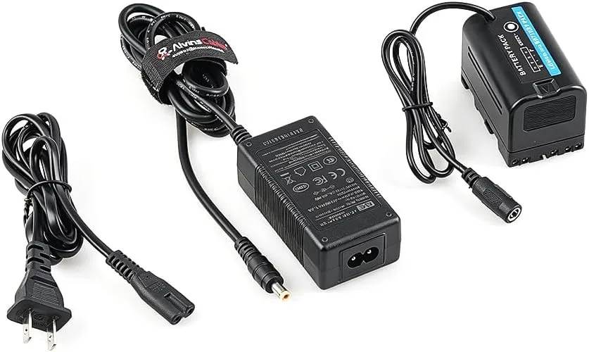 BP-U30 Dummy Battery AC Power Adapter Kit, Fully Decoded for Sony PXW-Z200 & HXR-NX800 Camcorders Blackmagic US Plug 100–240V