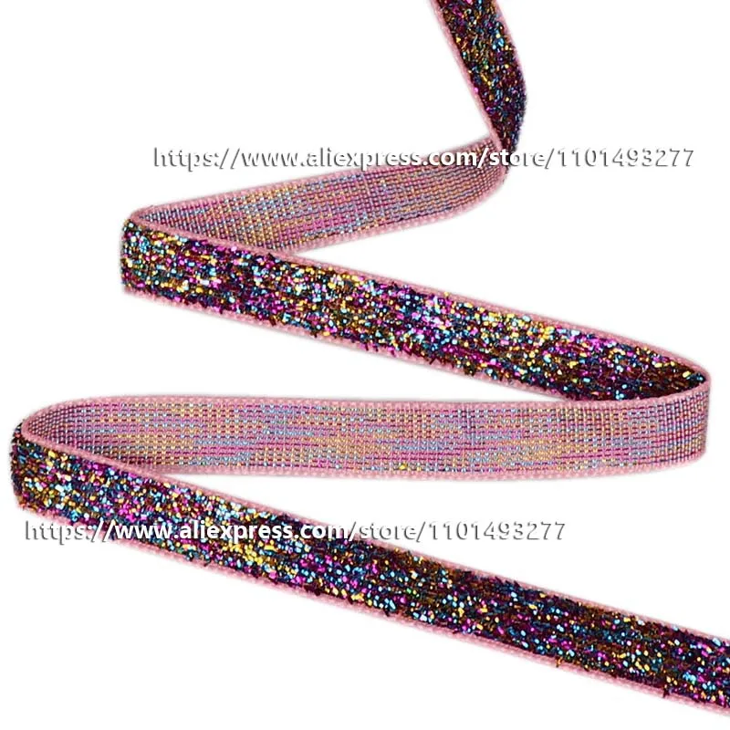 5 Yards 10mm Glitter Velvet Ribbon For Gift Wrapping DIY Hair Bows Handmade Wedding Party Christmas Decoration Sewing Fabric