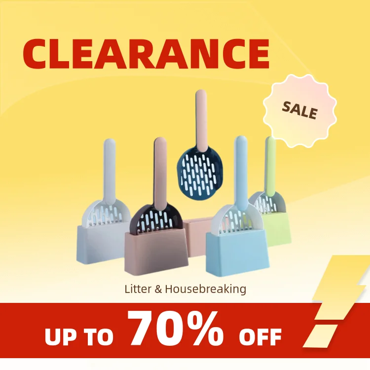 Clearance_Cat Litter Scoop พลาสติก Cat Litter Shovel พร้อมฐานทําความสะอาดตัวเองกล่องครอกแมวพลั่วแมวห้องน้ําเครื่องมือทําความสะอาดแมว