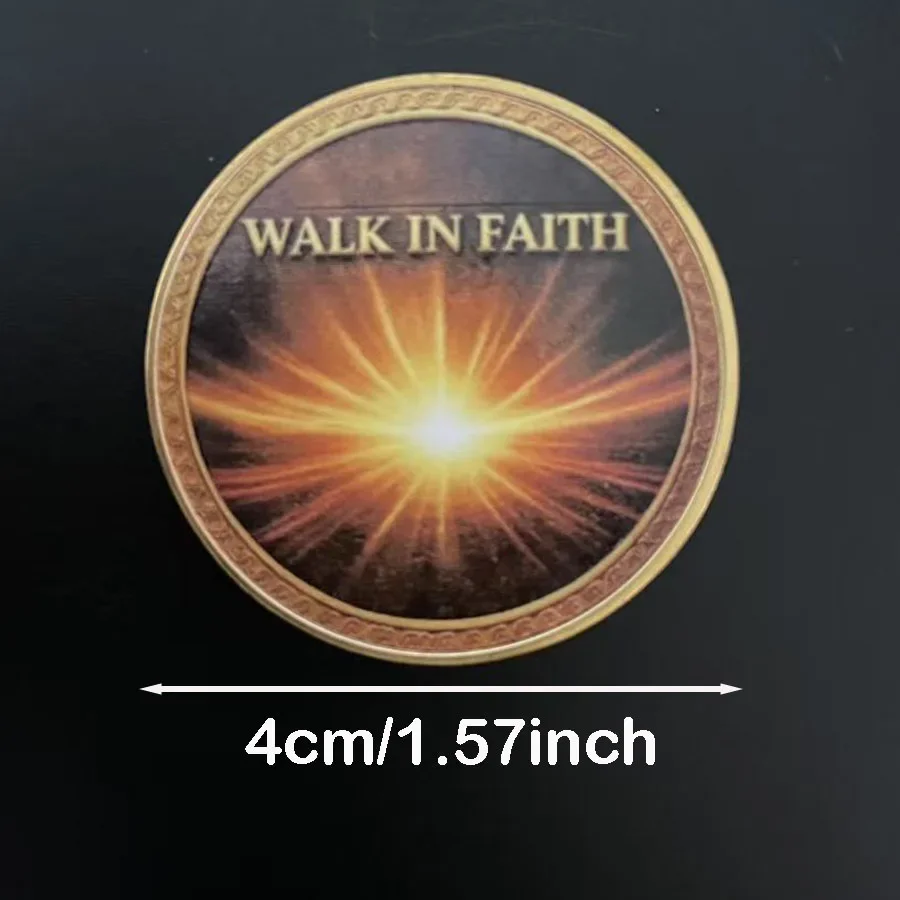FAITH OVER FEAR Souvenir Coin Collection Walk In Faith Gift Sunshine