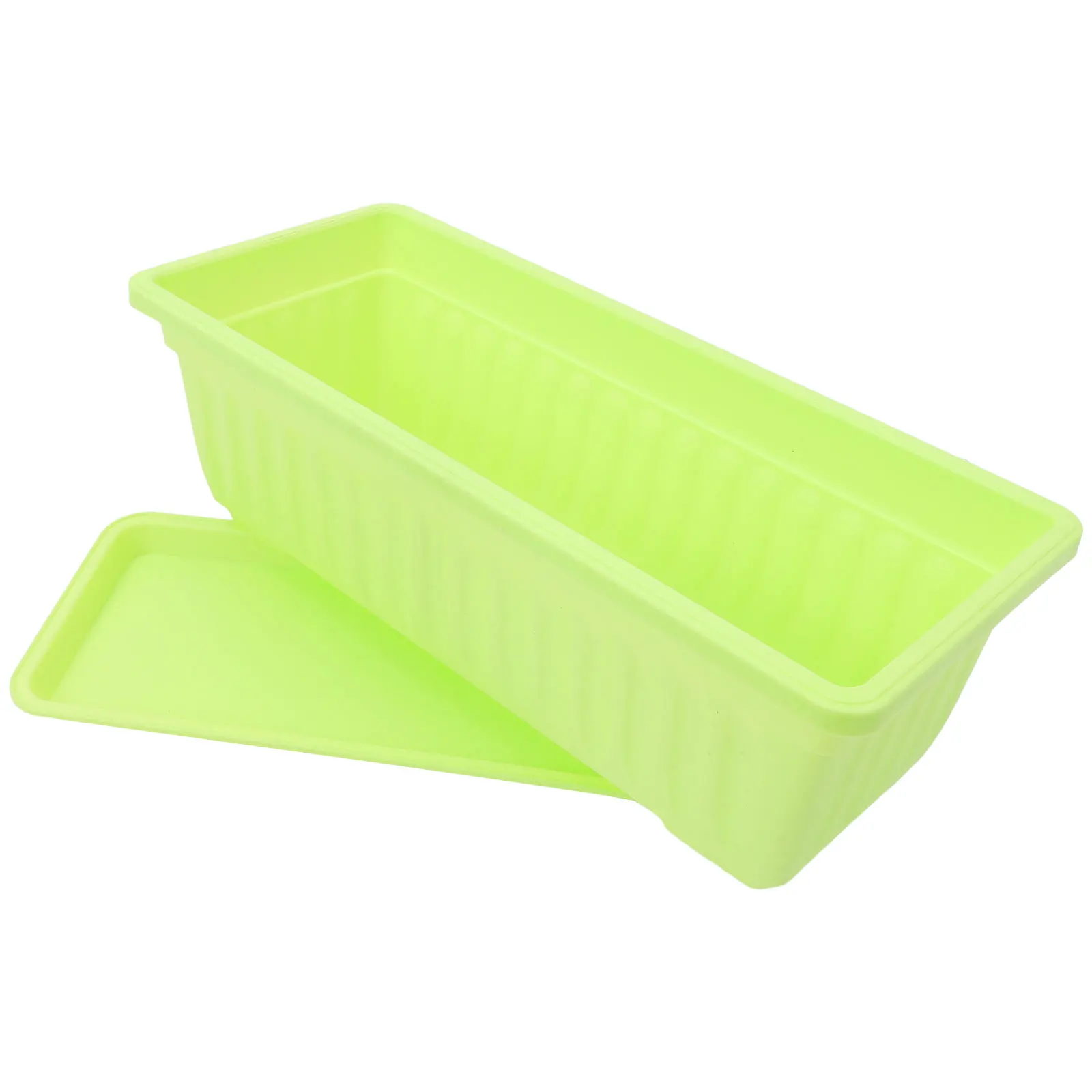 

Planting Pots Rectangular Flowerpots for Plants Vegetables Plastic Boxes Patio Planter Garden Decor