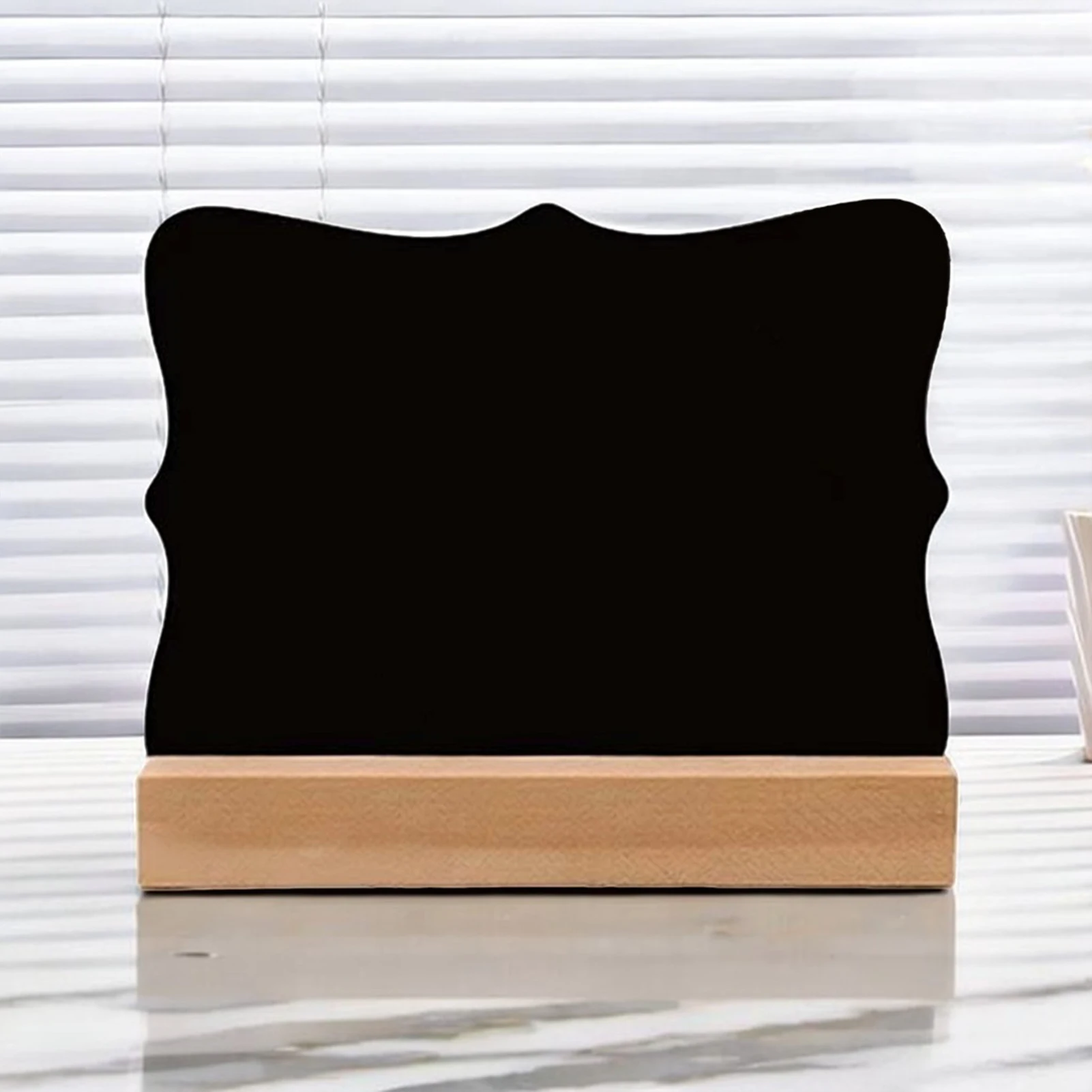 4pcs Small Wooden Blackboard Universal Message Board Mini Chalkboard Portable Wedding Party Decor Creative Decorative Parts