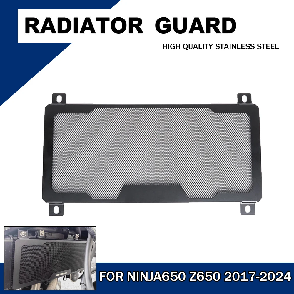 Para Kawasaki Z650 cubierta protectora para parrilla de radiador para Ninja 650 2017 2018 2020-23 2024 accesorios protectores de enfriador de motor de motocicleta
