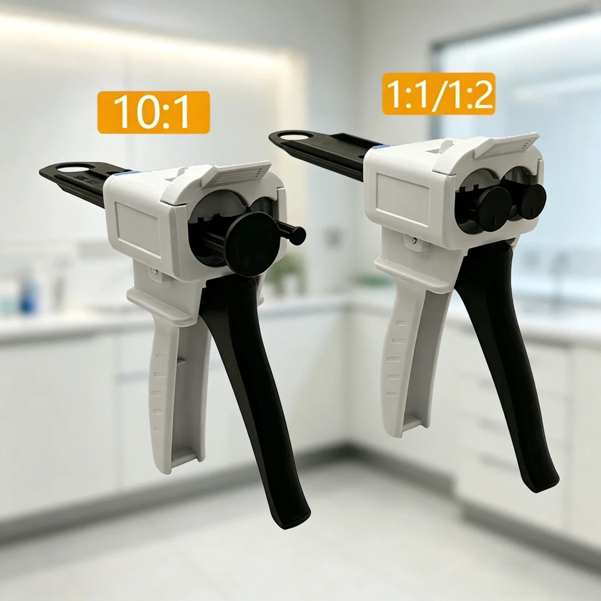 

Disposable 1:1Dispensing Gun Dental Silicon Rubber Impression Conveying Mixers Mixing Tips Universal Dispenser Gun Dentist Tools
