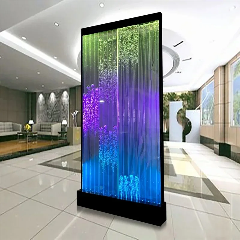 custom.Contemporary Acrylic Movable Wedding Room Dividers/Partitions Floor Standing Customizable Size Digital Bubble Wall