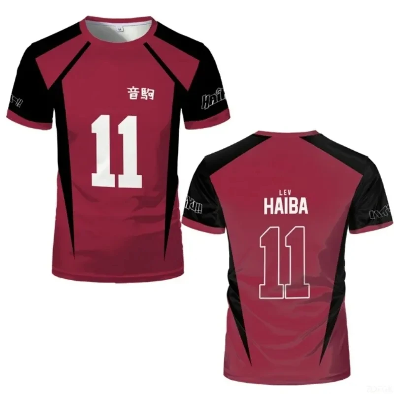 Haikyuu Nekoma High School Volleyball-Trikot Kuroo Tetsuro # 1 Kozume Kenma # 5 Anime Cosplay T-Shirt Sportbekleidung Uniform Herren Top – Detail 10