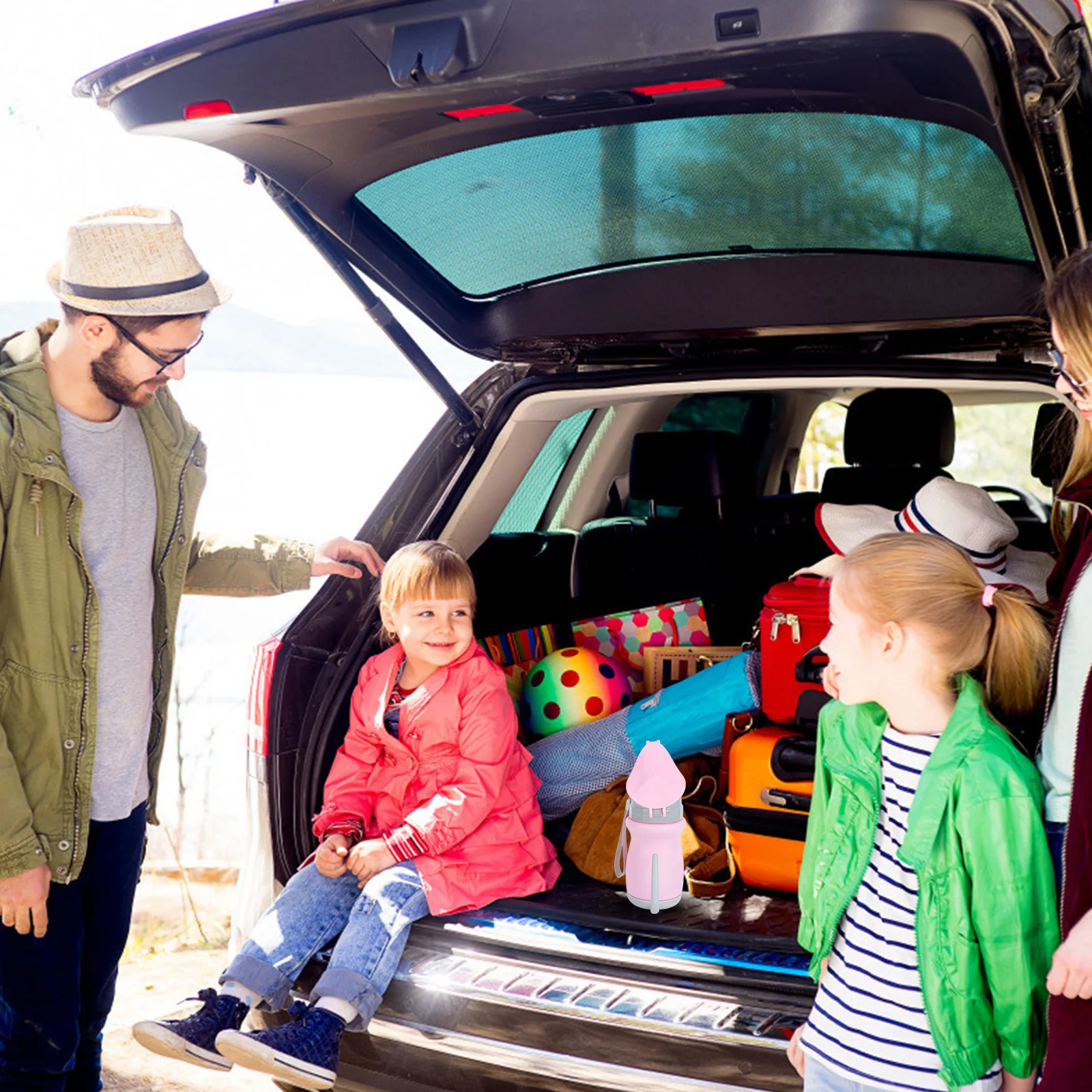 1 pièces léger ABS PP Portable pour les tout-petits voiture d'urgence enfants urinoir réutilisable pot de voyage excellente étanchéité facile à nettoyer