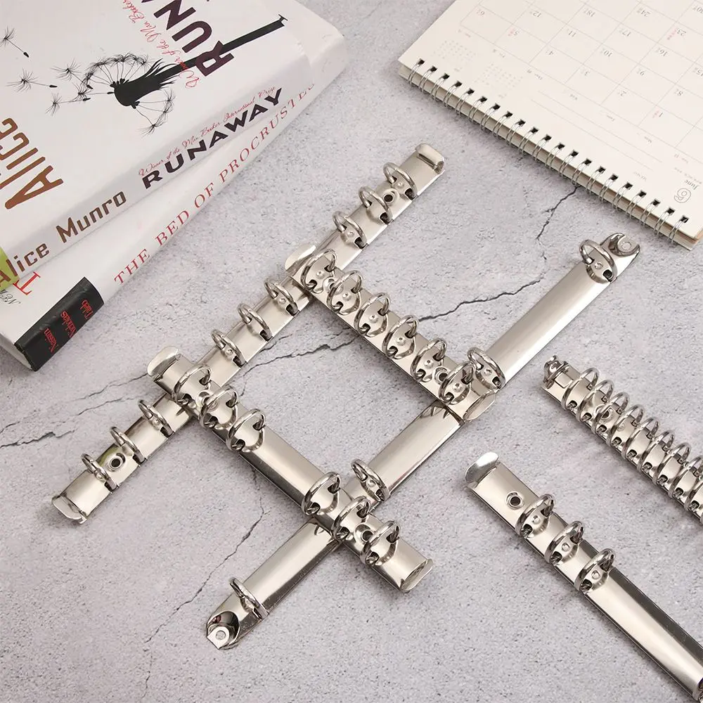 A4/B5/A5/A6/A7 Metal Spiral Rings Binder Clip Loose-leaf File Folder Clip Notebook Accessory Stationery