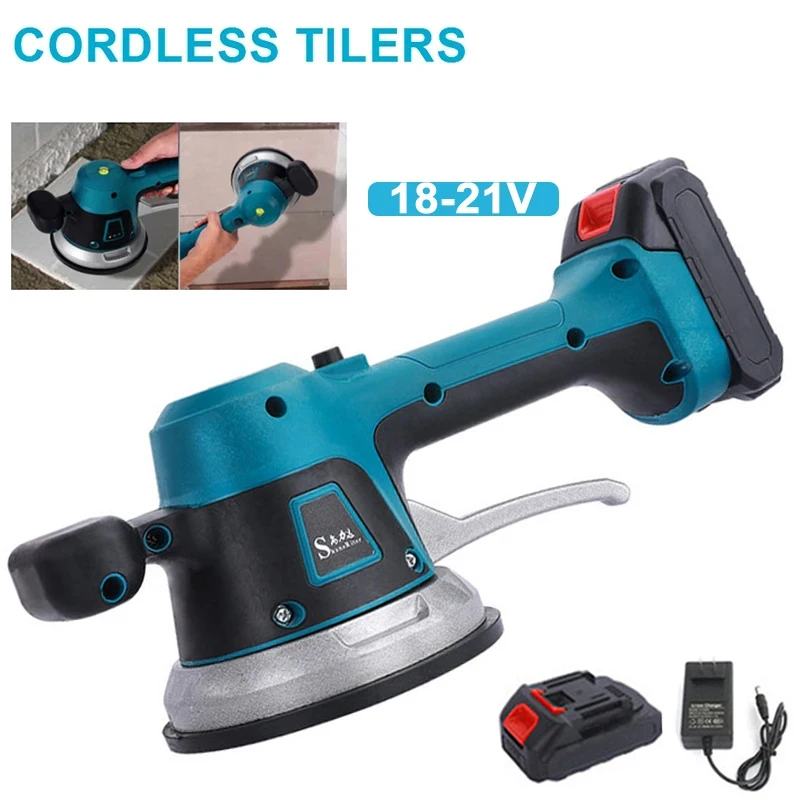 Wireless Tiles Tiling Machine Tile Vibrator Suction Cup 6 Speed Adjustable  Automatic Tiles Leveling Tool For Makita 18V Battery