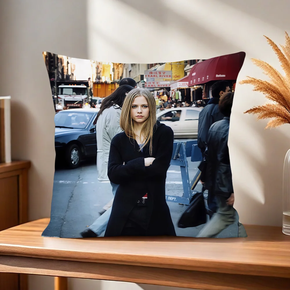 A-Avril Singer L-Lavigne Kissenbezug Kissenhülle für Zuhause, Sofa, Wohnzimmer, Büro, Café, Auto. – Detail 3