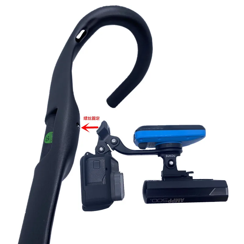 SUKOU Fahrradcomputerhalterung für TREK Madone SLR SLR6 8 Code Blendr integriert für Garmin Bryton Xoss Magene Wahoo Kilometerzähler – Detail 14