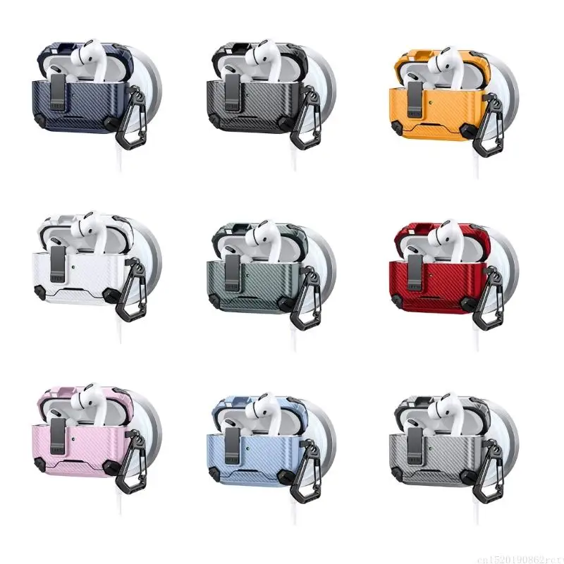 D5BB ฝาครอบป้องกันล็อคอัตโนมัติสำหรับหูฟัง Pods รุ่นที่ 3 ขาตั้งโทรศัพท์กันกระแทก