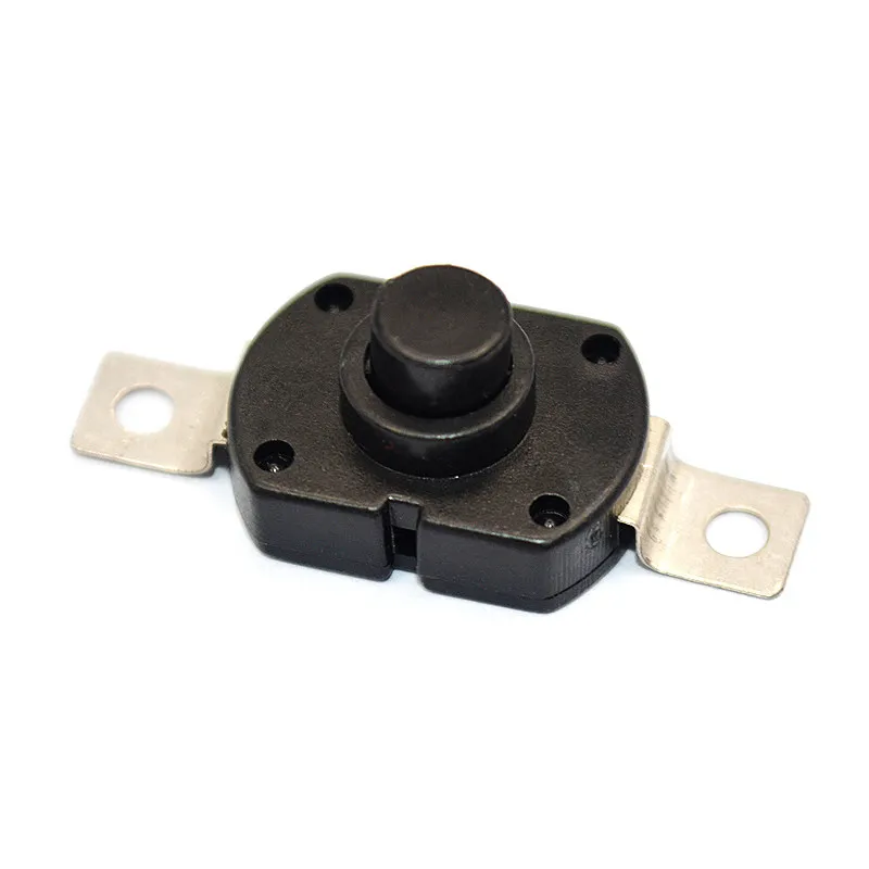 1712KD Self-locking High-power Flashlight Switch 17*12*9.5MM Oval Button Power Switch (5 Pieces)