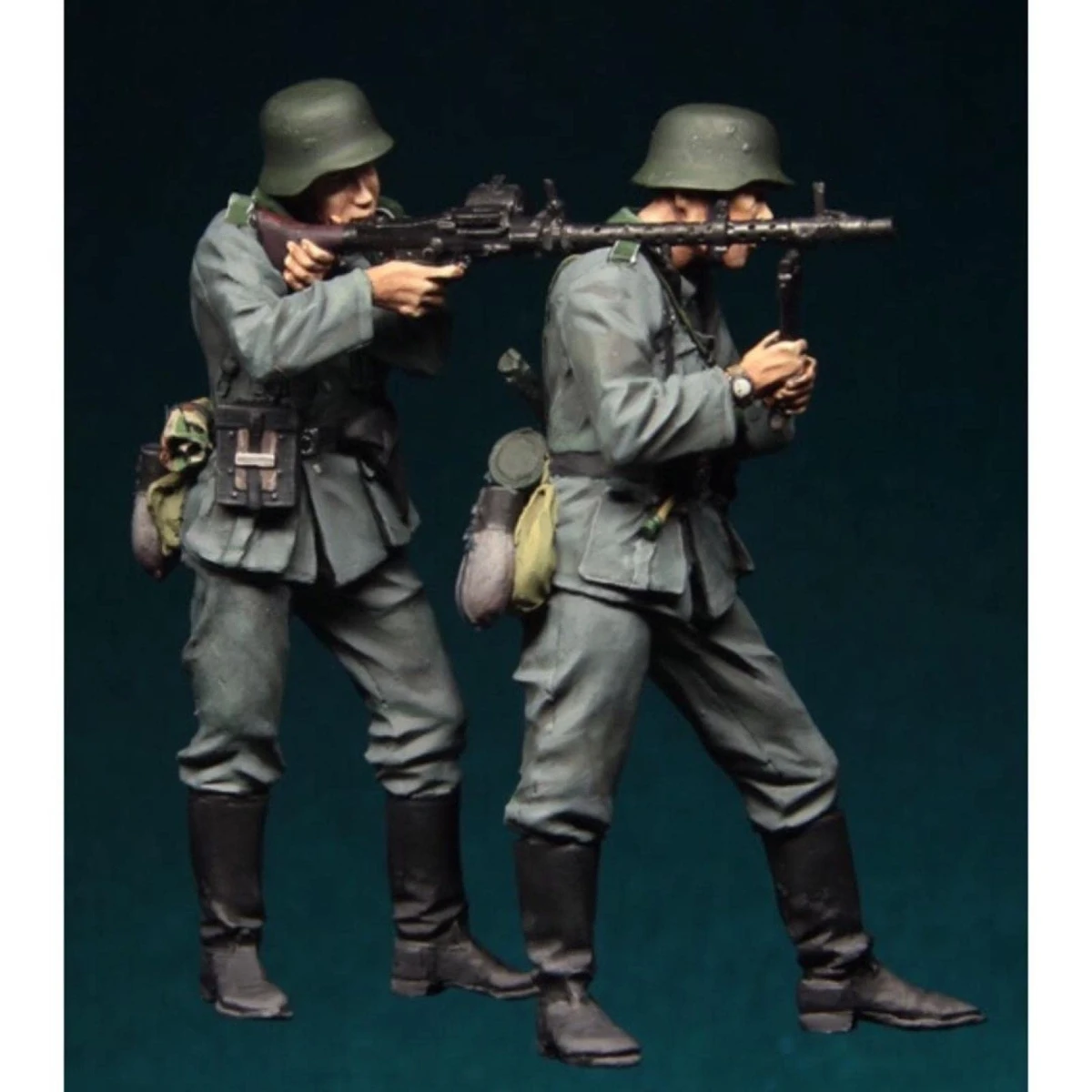 1/35 Figure Resin unpainted model kit, military theme, German infantry in combat unassembled and unpainted GK,981R